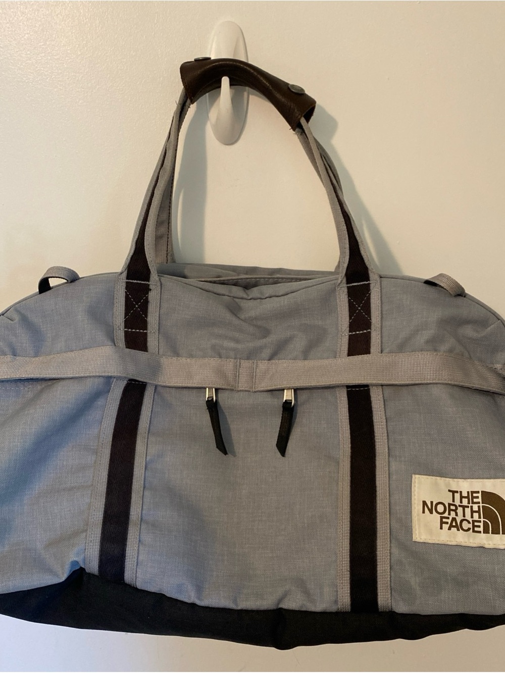The North Face Berkeley Grey and Black Duffel Bag